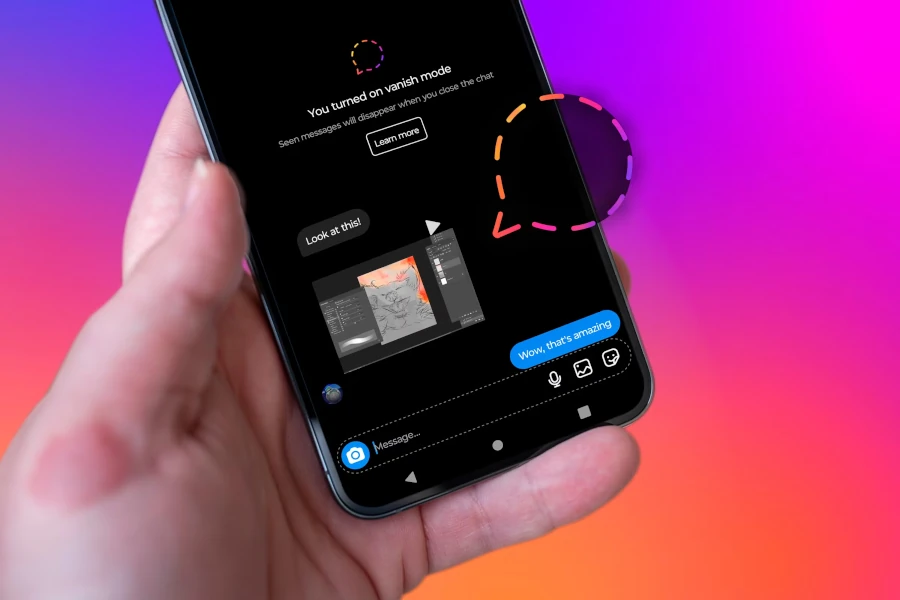 افزایش حریم خصوصی با vanish mode در اینستاگرام