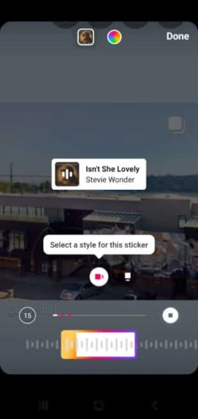 اضافه کردن موزیک به استوری اینستاگرام با استیکر موزیک
